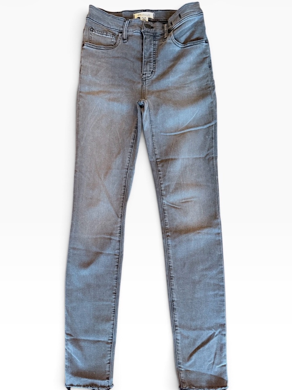 Madewell 10” High Rise Skinny Gray Jeans 25
